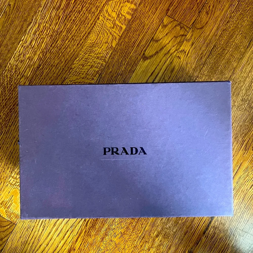 Prada Black and Tan Cork Wedges